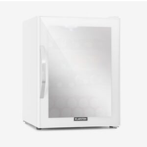 Klarstein Beersafe XL Quartz, chladnička, energet. trieda D, 60 l, LED, 2 kovové police, sklenené dvierka, biela Ampera.SK