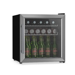 Klarstein Beersafe chladnička na nápoje so sklenenými dverami | 44 x 48 cm | Vnútorné LED osvetlenie | Strieborná Ampera.SK