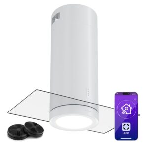 Klarstein Beretta Premium Smart, ostrovčekový digestor, 544 m³/h, aplikácia, odsávanie/recirkulácia vzduchu, LED, filter s aktívnym uhlím Ampera.SK