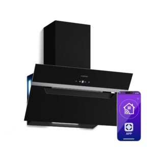 Klarstein BigBite šikmý digestor | režim odsávania vzduchu a recirkulácie | bezpečnostné sklo | 417 m³/h | 60 cm Ampera.SK