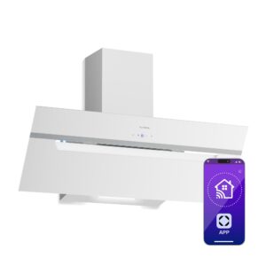 Klarstein BigBite šikmý digestor | režim odsávania vzduchu a recirkulácie | bezpečnostné sklo | 417 m³/h | 90 cm Ampera.SK