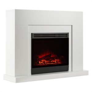 Klarstein Blanca, elektrický krb, 750/2000 W, LED simulácia plameňa, 40 m², biely Ampera.SK