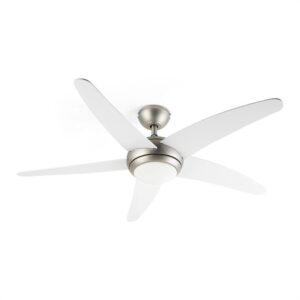 Klarstein Bolero, 2 v 1 stropný ventilátor, 134 cm, svetlo, 55 W, diaľkový ovládač, biely Ampera.SK