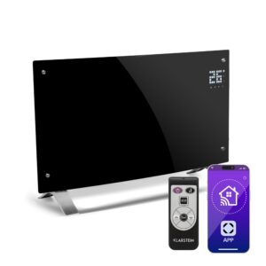 Klarstein Bornholm Curved Smart, konvektor, 2000 W, ovládanie cez aplikáciu, čierny Ampera.SK