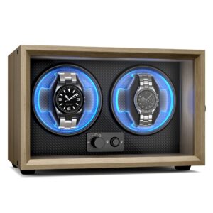 Klarstein Brienz 2 naťahovač hodiniek, 4 režimy, tichý, drevený vzhľad, flexibilný vankúš Ampera.SK