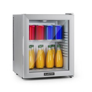 Klarstein Brooklyn 24, mini chladnička, so sklenenými dverami, LED osvetlenie, police Ampera.SK