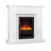 Klarstein Chamonix, elektrický krb, ventilátor, 2000 W, týždenný časovač, diaľkové ovládanie, biely Ampera.SK