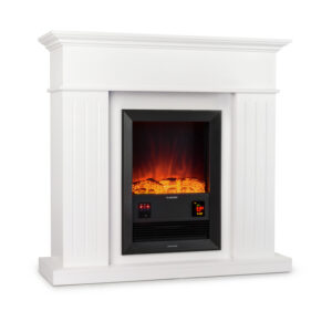 Klarstein Chamonix, elektrický krb, ventilátor, 2000 W, týždenný časovač, diaľkové ovládanie, biely Ampera.SK