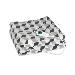 Klarstein Dr. Watson XXL, vyhrievacia deka, 120 W, 200 x 180 cm, coral fleece, sivá, štvorce Ampera.SK