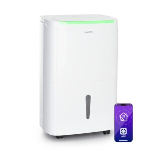 Klarstein DryFy Pro Connect Smart, Odvlhčovač vzduchu, WiFi, Kompresný, 30l/d, 50-60m², Biela Ampera.SK