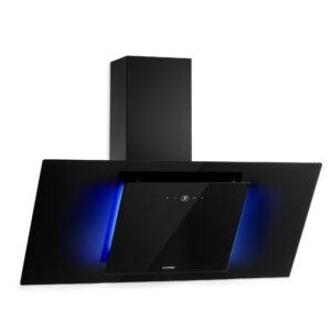 Klarstein Eleonora 90, digestor, 90 cm, nastenný, 426 m³/h, dotykový panel, LED, A++, čierny Ampera.SK