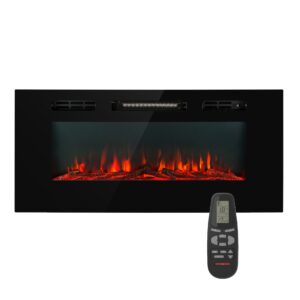 Klarstein Galeras, elektrický nástenný a vstavaný krb, 1800 W, LED, 3 farby, časovač Ampera.SK