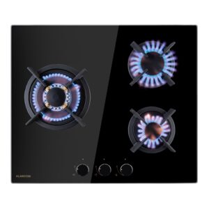 Klarstein Goldflame 3, plynová varná doska, 3 Messing horáky, sklokeramika Ampera.SK