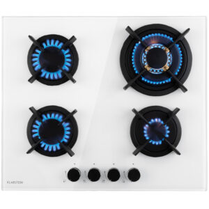 Klarstein Goldflame 4, plynová varná doska, 4 mosadzné horáky, sklokeramika Ampera.SK