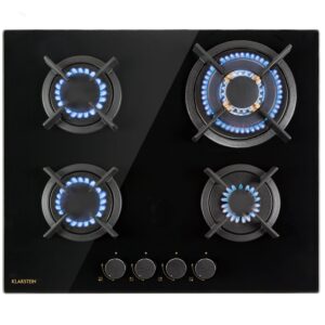 Klarstein Goldflame 4, plynová varná doska, 4 mosadzné horáky, sklokeramika Ampera.SK