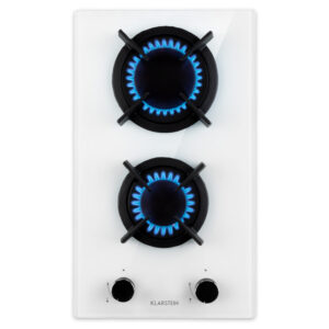 Klarstein Goldflame Domino, plynová varná doska, 2 mosadzné horáky, sklokeramika Ampera.SK