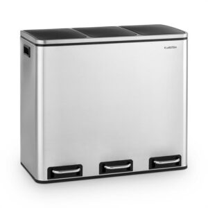 Klarstein Grandmaster Trash, pedálový odpadkový kôš, 54 l/3 x 18 l, tichý, PP, ušľachtilá oceľ Ampera.SK