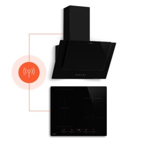 Klarstein HaloSync indukčná varná doska s digestorom | 4 varné zóny | 8400 W | 632 m³/h | 60 cm Ampera.SK