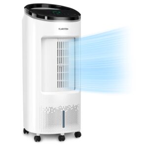 Klarstein IceWind Plus, 4 v 1 ochladzovač vzduchu, ventilátor, zvlhčovač vzduchu, čistička vzduchu, ionizátor, 65 W, 330 m³/h, 7 l, 4 rýchlosti, oscilácia, časovač, diaľkový ovládač, mobilný Ampera.SK