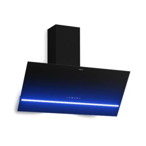 Klarstein Illuminosa šikmý digestor | Režim odsávania a recirkulácie | Minimalistický | 818 m³/h | 90 cm Ampera.SK