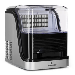 Klarstein Kristall, výrobník ľadu, krištáľovo číry ľad, 2 veľkosti, 2,5 l nádržka na vodu Ampera.SK