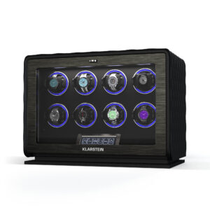 Klarstein LuminousTime naťahovač hodiniek, 8 hodiniek, mnoho nastavení, LED, 10 dB Ampera.SK