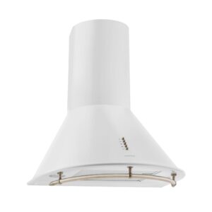 Klarstein Lumio Neo, digestor, 60 cm, komínový, 610 m³/h, retro dizajn, nehrdzavejúca oceľ, biely Ampera.SK