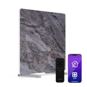 Klarstein MarmoHeat infračervený panel | 420 W | 6 - 12 m² | mramorový dizajn | 70 cm x 63 cm Ampera.SK