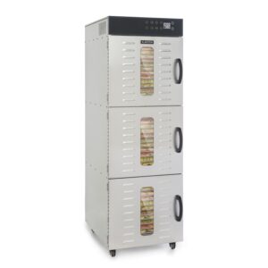 Klarstein Master Jerky 550, sušička potravín, 2400 W, 40 – 90 °C, 24 hod. časovač, nehrdzavejúca oceľ, strieborný Ampera.SK