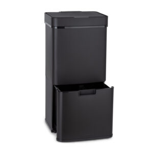 Klarstein Royal Trash Matte Black, odpadkový kôš so senzorom, 72 l, ušľachtilá oceľ, matná čierna Ampera.SK