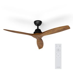 Klarstein Santa Elena 52", Ø 132 cm stropný ventilátor, 9 060 m³/h, lopatky z pravého dreva, 6 nastavení rýchlosti, diaľkové ovládanie Ampera.SK