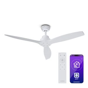 Klarstein Santa Elena Smart 52" stropný ventilátor, 10260 m³/h, 6 stupňov rýchlosti, diaľkové ovládanie, Smart Ampera.SK