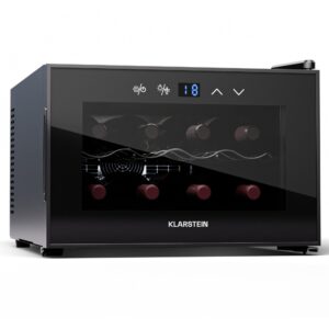 Klarstein Shiraz 8 Uno, vinotéka, 8 fliaš, 8-18°C, dotykové ovládanie Ampera.SK