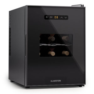 Klarstein Silent Vino 12 Uno, chladnička na víno, 31 l / 12 fliaš, 5-18 °C, dotykové Ampera.SK
