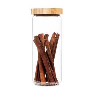 Klarstein Skladovacia nádoba, s bambusovým uzáverom, 800 ml, stohovateľná, vzduchotesná Ampera.SK