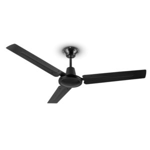 Klarstein Spin Doctor, stropný ventilátor, 55 W, 122 cm, 3 ramená, nehrdzavejúca oceľ, čierny Ampera.SK