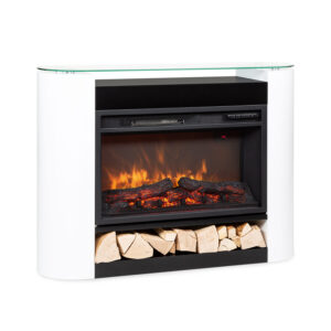 Klarstein Studio 10 Arc, elektrický krb, 1800 W, LED plamene, ventilátor, diaľkové ovládanie Ampera.SK