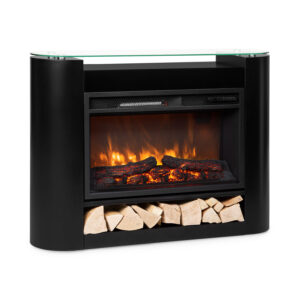 Klarstein Studio 10 Arc, elektrický krb, 1800 W, LED plamene, ventilátor, diaľkové ovládanie Ampera.SK