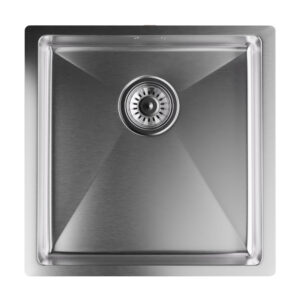 Klarstein TitanSteel Kuchynský drez 45 x 45 cm (DxŠ) s povrchom odolný voči hrdzi, poškriabaniu a teplu Ampera.SK