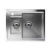 Klarstein TitanSteel kuchynský drez, 61 x 50 cm, 2 umývadlá, nehrdzavejúca oceľ, žiaruvzdorný Ampera.SK