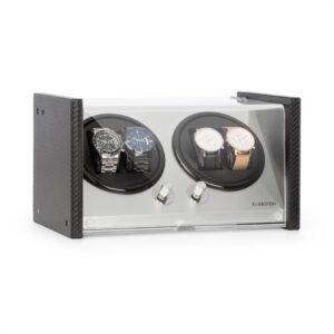 Klarstein Tokyo 4, naťahovač na hodinky, 4 hodiniek, 3 rýchlosti, 4 režimy, čierny Ampera.SK