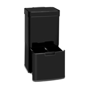 Klarstein Touchless Black Stainless Steel, odpadkový kôš, senzor, 72 l, čierny Ampera.SK