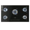 Klarstein Trifecta 5, plynová varná doska, 5 trojuholníkových horákov, sklokeramika, čierna Ampera.SK