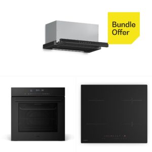 Klarstein Velaire indukčná varná doska + Velaire vstavaná rúra + Velaire teleskopický digestor | 60 cm Ampera.SK