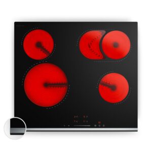 Klarstein Verosteel sklokeramická varná doska | 4 zóny | Minimalistická, Výkonná | 6600 W | 60 cm Ampera.SK