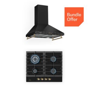 Klarstein Victoria 60 Duo Set plyn, Plynné varné dosky, Dymová kapucňa Ampera.SK