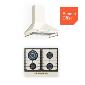 Klarstein Victoria 60 Duo Set plyn, Plynový varný panel, Dúchacia kapucňa Ampera.SK