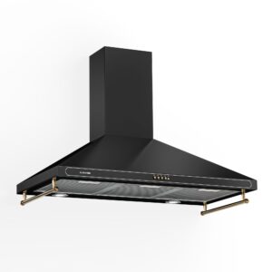 Klarstein Victoria 90, digestor, 90 cm, nástenný, 644,5 m³/h, LED, retro dizajn, slonovinový Ampera.SK