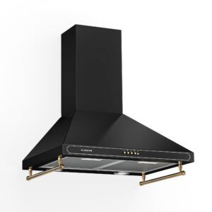 Klarstein Victoria, digestor, 60 cm, nástenný, 644,5 m³/h, LED, retro dizajn, čierny Ampera.SK