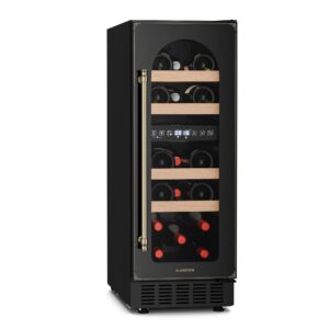 Klarstein Vinovilla Victoria 17 Built-In Duo Vilhelmine Edition, vinotéka, 17 fliaš, sklenené dvierka Ampera.SK